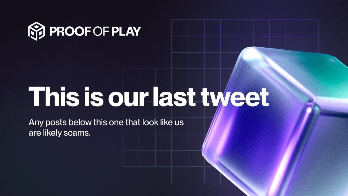 Proof of Play tweet media