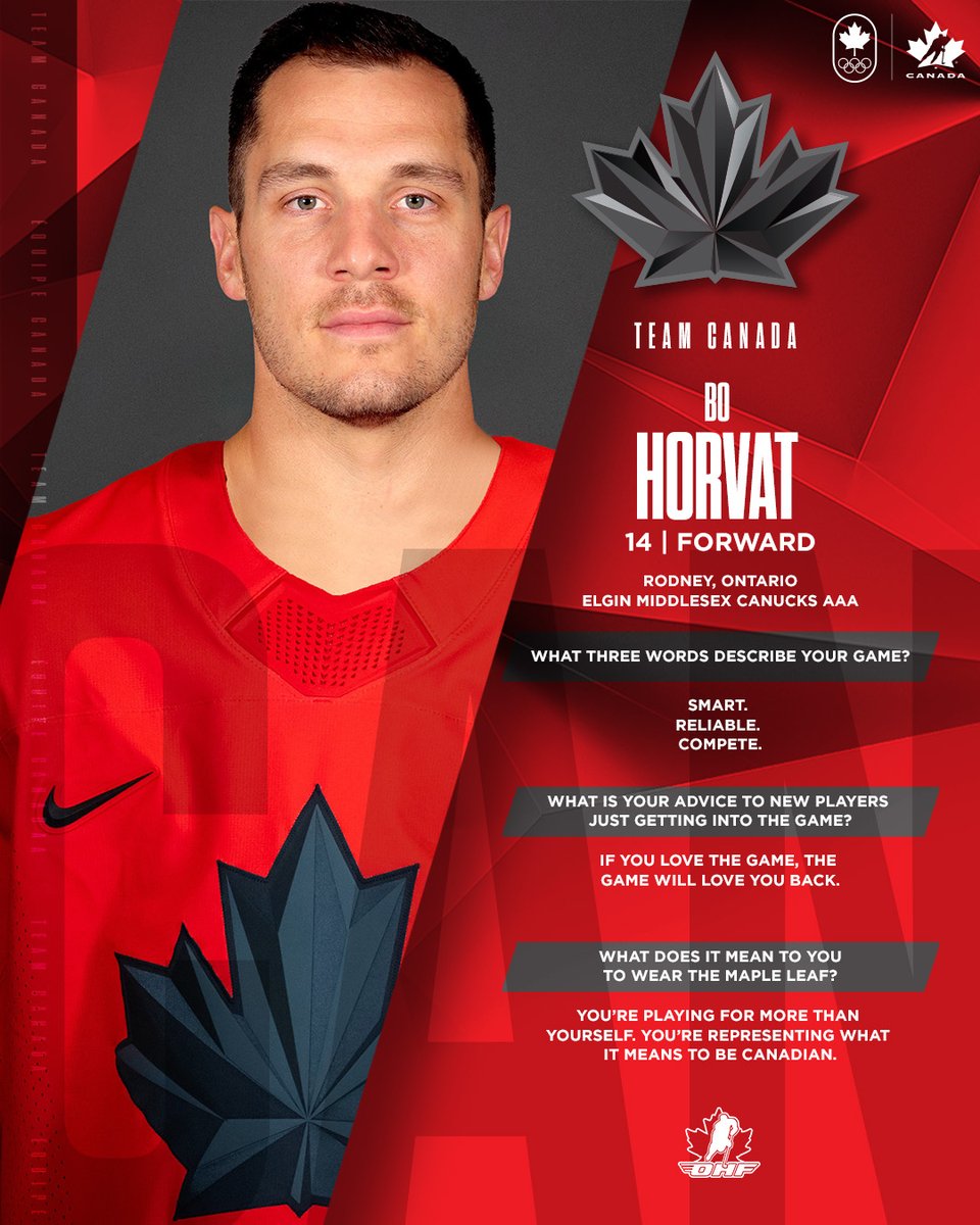HockeyCanada's tweet image. Get to know 🇨🇦's Men's Olympic Team!              

Faites connaissance avec l’équipe olympique masculine du 🇨🇦!

🍁 Brad Marchand
🍁 Bo Horvat
🍁 Colton Parayko 

#MilanoCortina2026