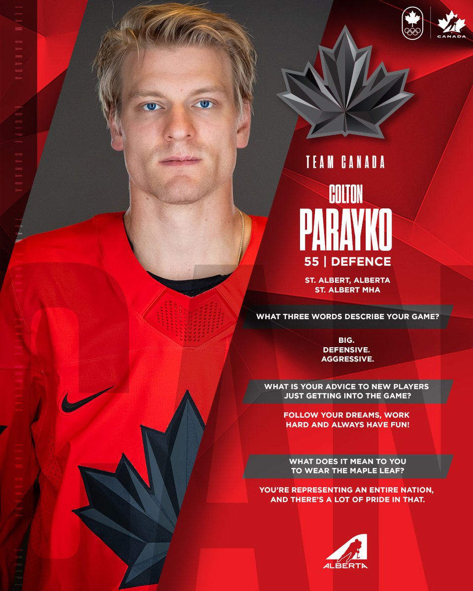 HockeyCanada's tweet image. Get to know 🇨🇦's Men's Olympic Team!              

Faites connaissance avec l’équipe olympique masculine du 🇨🇦!

🍁 Brad Marchand
🍁 Bo Horvat
🍁 Colton Parayko 

#MilanoCortina2026