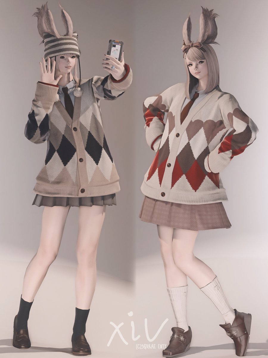 forte_xlv's tweet image. どっちもかわいい～！！
うさこ美脚だから脚出したくなる🥰
#ヴィエラ #おはウサ #3shineViera #ねむロゴ