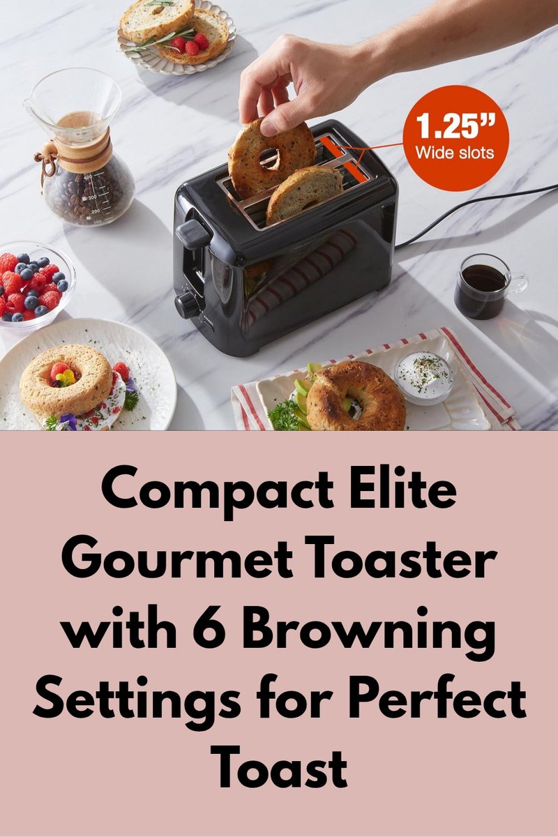 mamaskitchen25's tweet image. Compact Elite Gourmet Toaster with 6 Browning Settings for Perfect Toast.
🛒Amazon: amazon.com/Elite-ECT1027B…
#KitchenMustHaves #EliteGourmetToaster #BreakfastKitchen #HomeAppliance #KitchenUpgrade #SmallSpaceLiving #ModernKitchen #CookingEssentials #GiftIdeas #NewHome