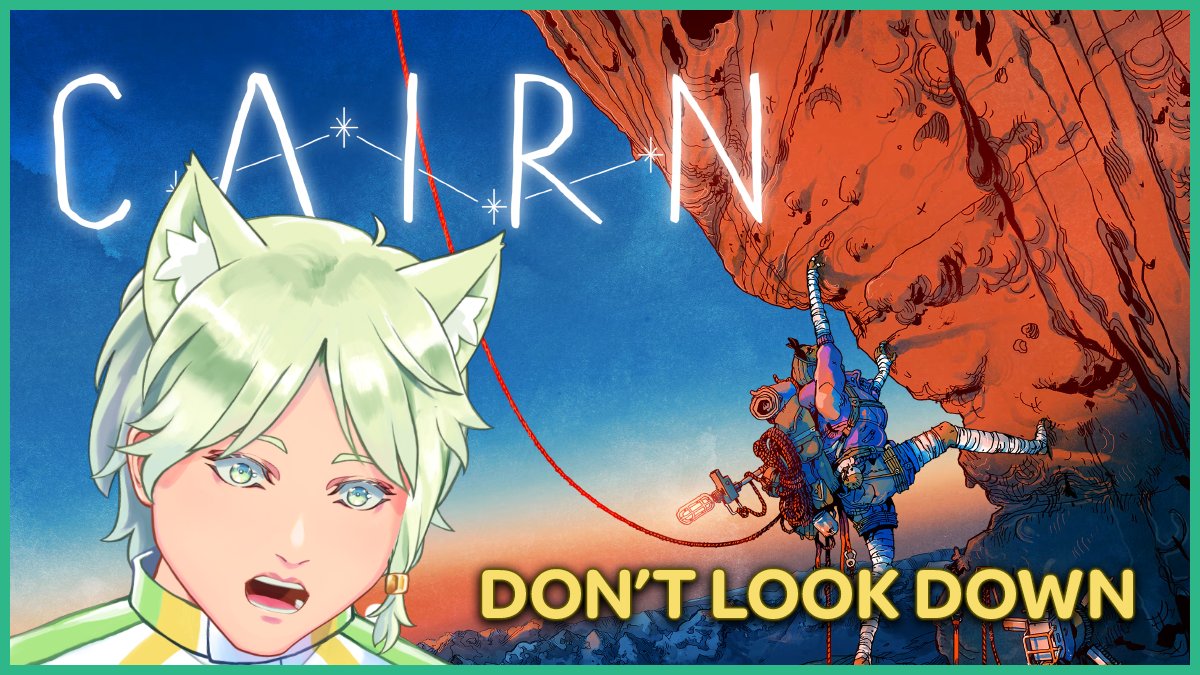 Whatever you do.. don't look down 🧗‍♀️ 
Playing the new game Cairn for the first time today ✨

1pm ET / 10am PT on Twitch