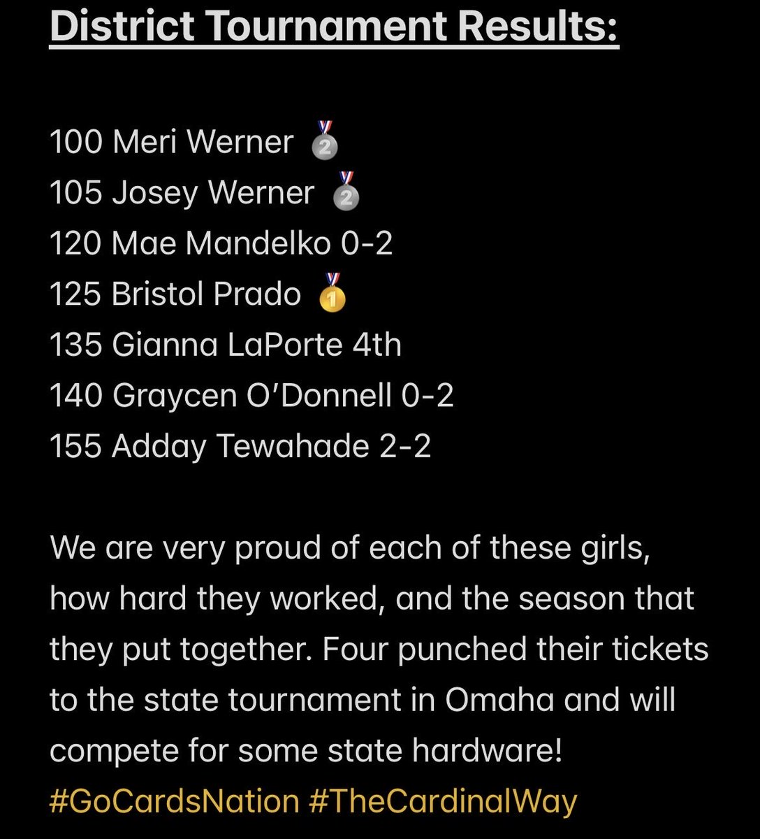 Lady Cardinal Wrestling tweet media