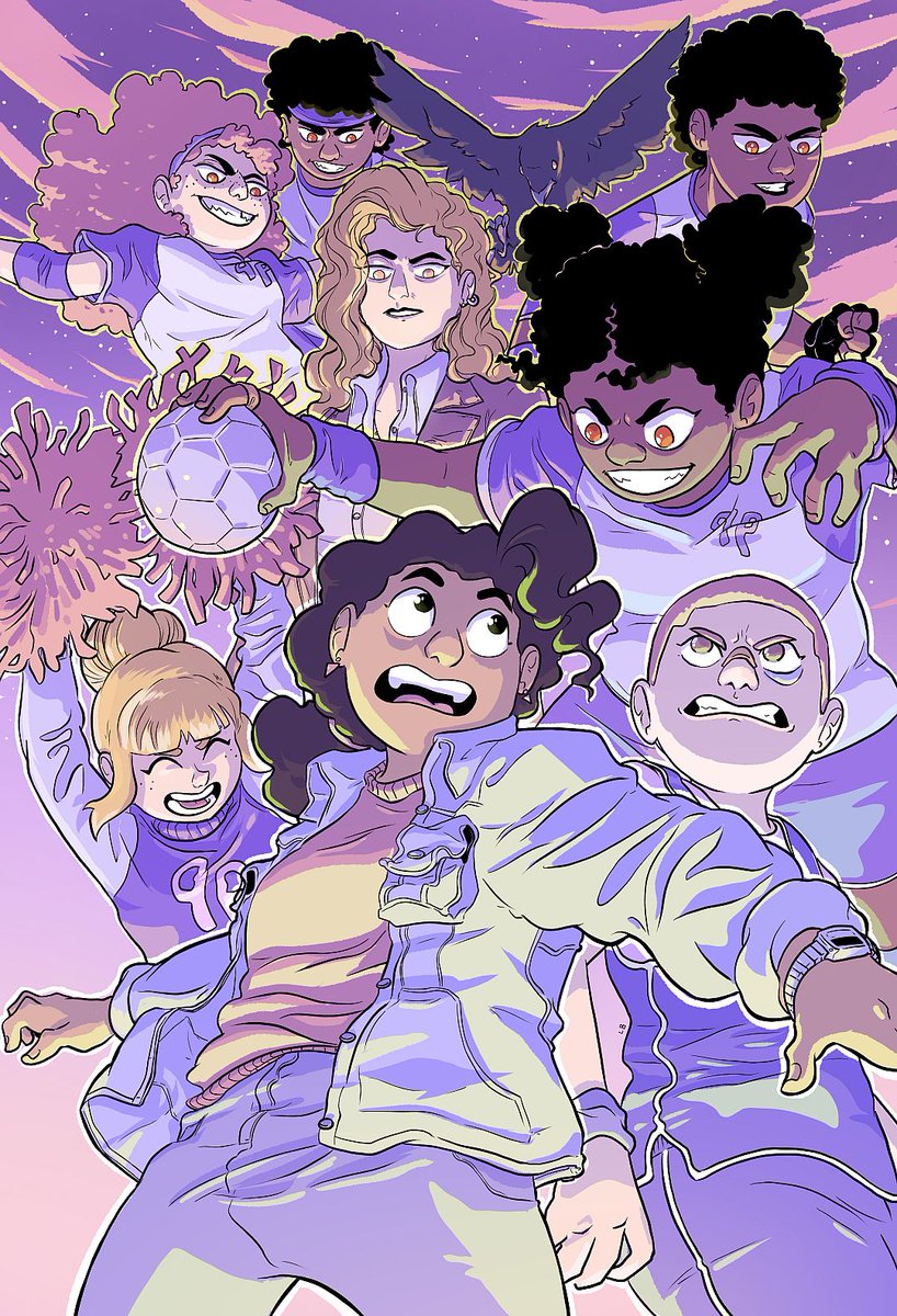 This was the cover I did for a graphic novel that won't be happening. I did have fun drawing this but I guess not everything was meant to be (my dream now is to live long enough to sell a dodgeball story one day).