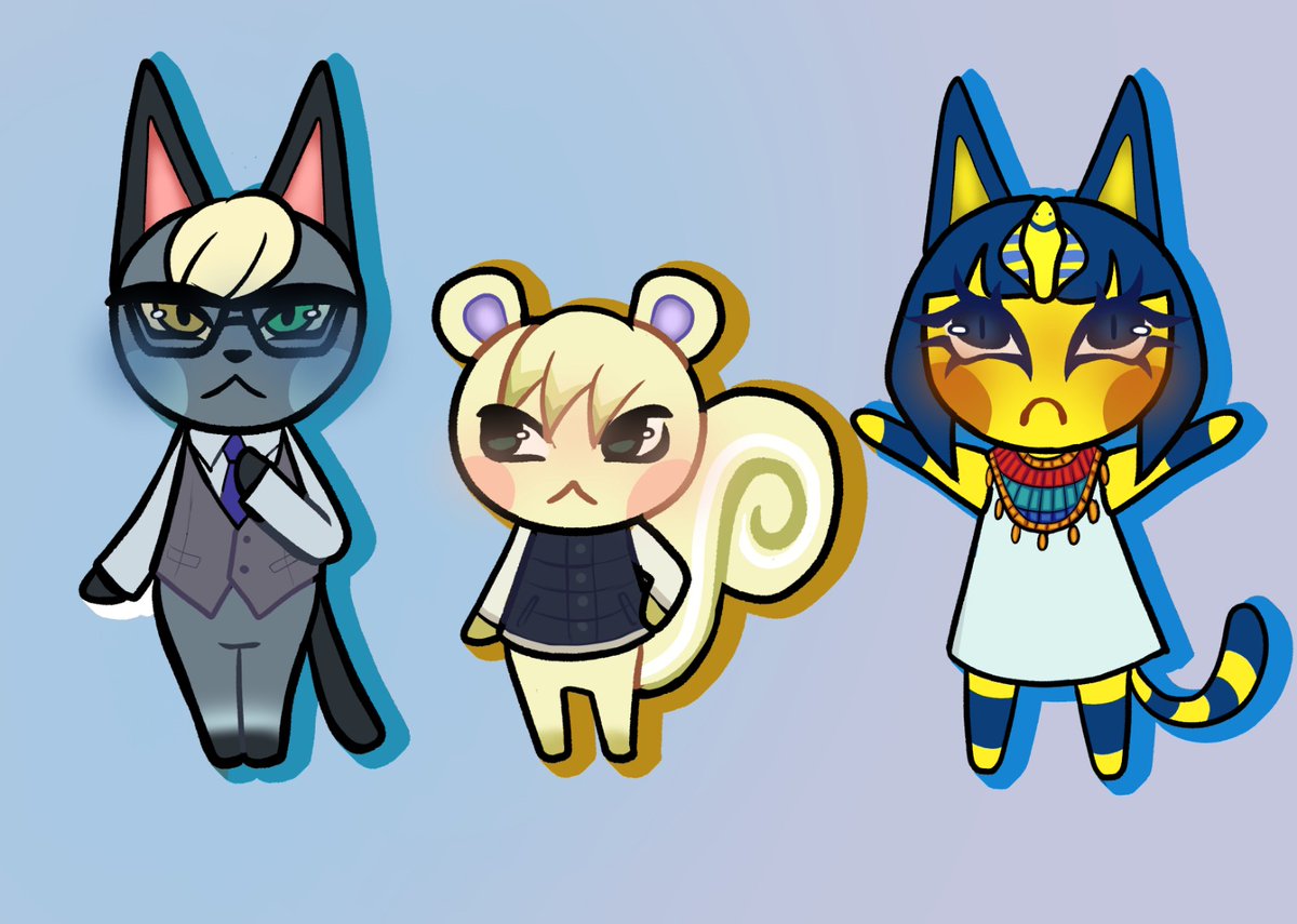 kosowebos's tweet photo. Raymond, Marshal and Ankha :)

If you want me to draw your favorite villager, let me know your requests in the comments!! ^^

#acnh #animalcrossing #animalcrossingnewhorizons #art #raymond #ankha #marshal https://t.co/xOtoAzgrGA