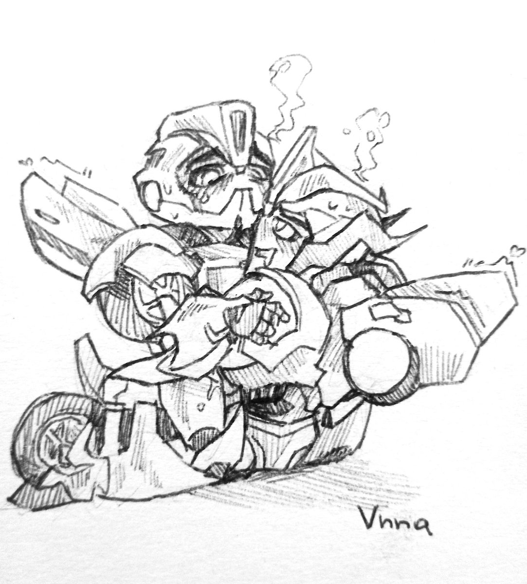 Vnn4_'s tweet photo. 🌿Ko-fi comm (Chibi) for @Blank_inspace ☕

#Smokebee #Chibi #Tfp #Smokescreen #Bumblebee #valveplug https://t.co/84ry4JuxMx