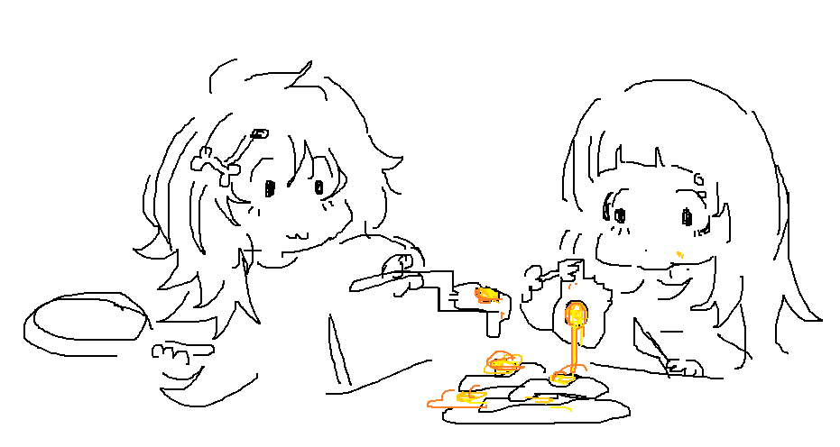 raccoonosamu's tweet photo. feeding oomf eggs because she's my friend and she's nice 🍳 https://t.co/x35hByRmNz