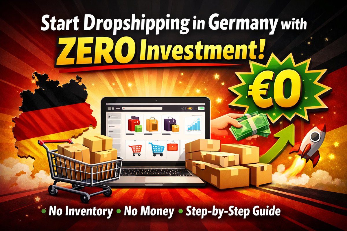 LumechronosK's tweet photo. ZERO investment
Germany's €85.4B e-commerce market + no upfront costs = your opportunity
Ready? 👇
https://t.co/cVIl6j8Jhn

#Dropshipping #Germany #SideHustle #OnlineBusiness #Ecommerce #ZeroInvestment #PassiveIncome https://t.co/LPisFqtXEq