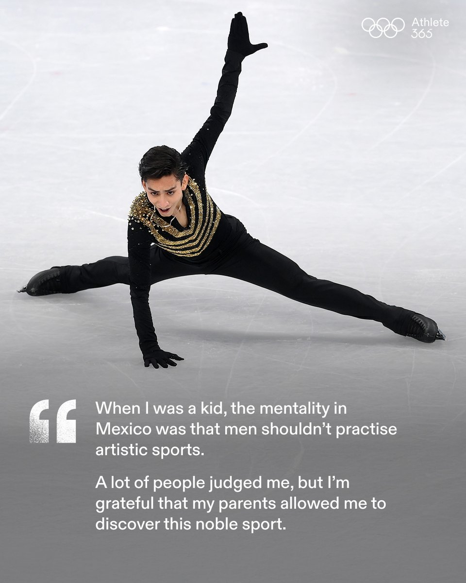 Athlete365's tweet photo. Donovan Carrillo is breaking barriers once again. ⛸️ 🇲🇽

After making history as Mexico’s first male Olympic figure skater in 30 years, he’s back for his second Games - carrying the hopes of a nation and inspiring the next generation to dream big. 💪

Now set for @milanocortina26, Donovan reflects on the obstacles he’s overcome, the support that made it possible and the memories drawing him back to Milan. ❄️

Read his story ➡️ 
https://t.co/FiFk95lVRg

#Athlete365 #MilanoCortina2026 #FigureSkating
