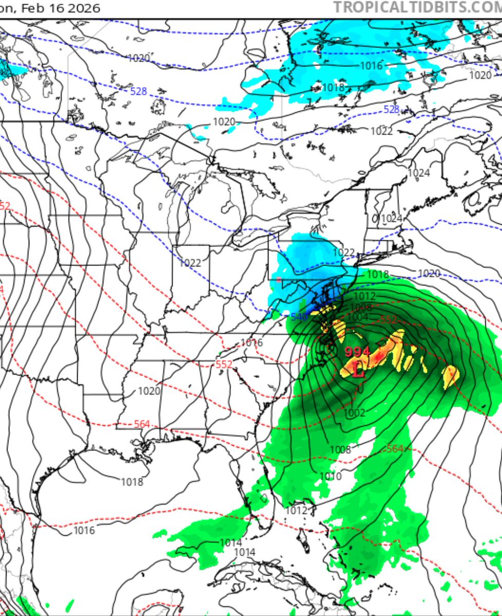 DaDaBuh's tweet image. 1RUN...12Z GFS JUST INSIDE 8 DAYS...DVLPS A PWRFUL HURRICANE *FORCE LOW AS THE SYSTEM SLIDES AWAY FROM THE COAST...SAME LOCATION AS THE #BOMB CYCLONE NO 2 STORMS R THE SAME SO THIS ONE WITH DIFFERENT RESULTS AGAIN 1RUN...