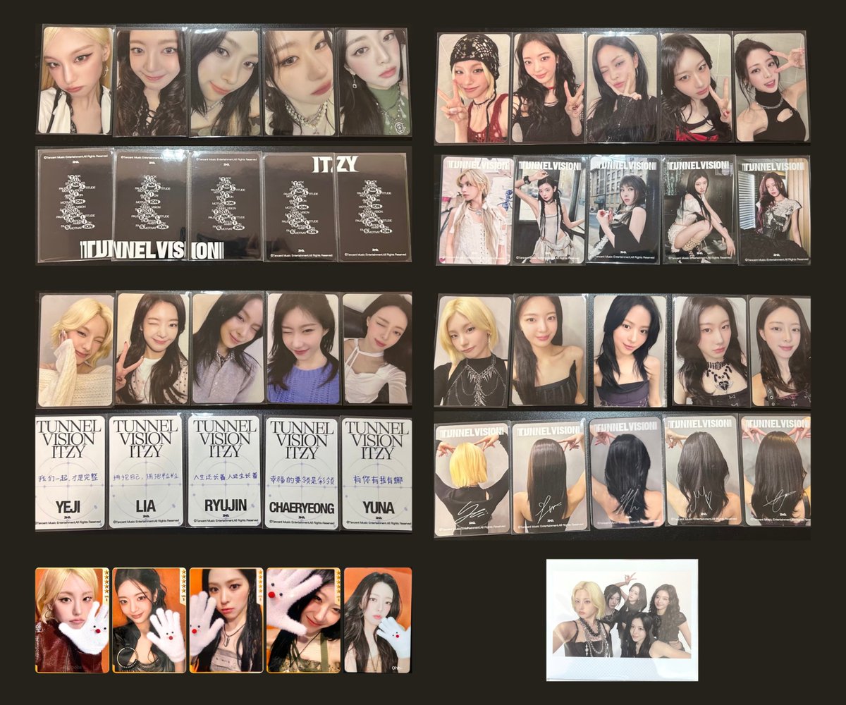 🐜 ITZY <TUNNEL VISION> TNVS QQ music lucky draw pcs real life