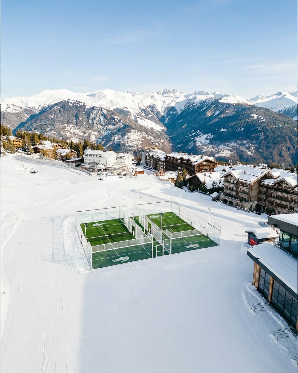 4AAAAart's tweet photo. Lacoste padel courts located at the French Alps resort of Courchevel* https://t.co/aSbqBqCpxr