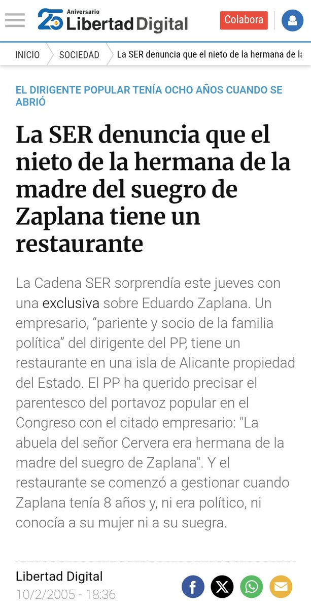 Se acaban de cumplir 21 años de uno de los mejores titulares de la historia libertaddigital.com/sociedad/la-se…