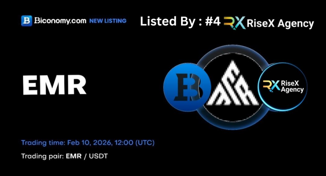RiseXAgency has successfully listed Emorya Finance ($EMR) on Biconomy!

🔹 Project: Emorya Finance
🔹 Token: EMR
🔹 Website: emorya.com

📢 Official Listing:
biconomy.zendesk.com/hc/en-us/artic…
For Listings:
CEO: @RiseXAgencyCEO
BD: @Johnbister1
Manager: @Jasminedoolmkt