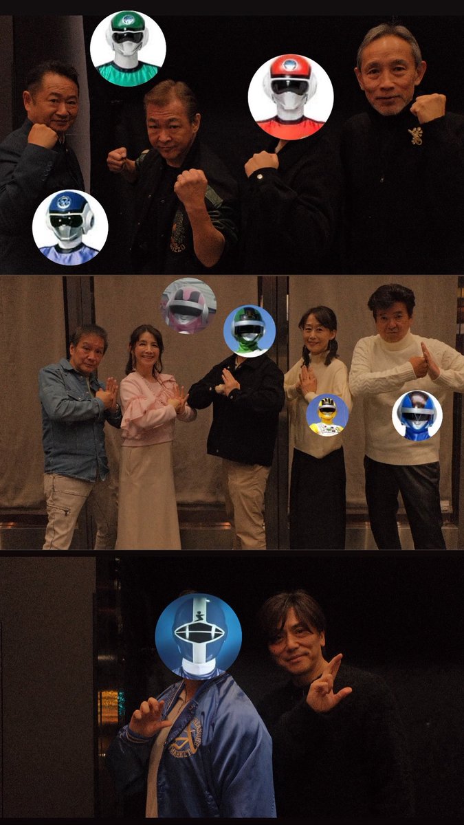 _thuanha's tweet photo. I wanted to post this again because I never thought I would've had the chance to meet the actors from the shows I watched. Each a unique, powerful moment that I could share with that truly made my day. Thank you Super Sentai. 

 #50年間スーパーありがとう #スーパー戦隊シリーズ https://t.co/di7XVBJd8I