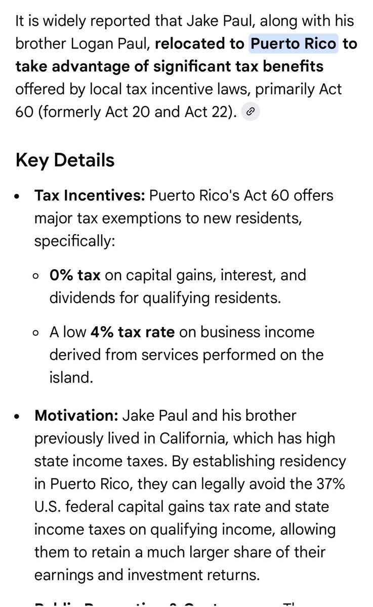 Dannea__'s tweet photo. @jakepaul Dude you literally live in Puerto Rico so you pay lower in taxes. Shut up you crybaby ass bitch. You’re an idiot. https://t.co/xbf8pwT9uM