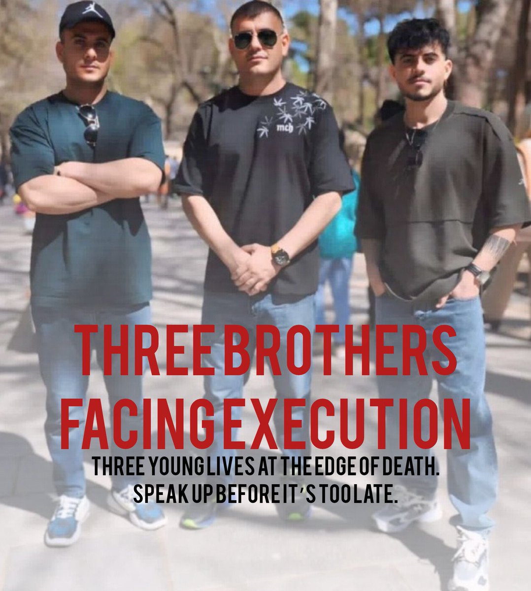 Islamists in Iran are preparing to execute three brothers.
Arman Kiani Vafa, Rahman Kiani Vafa, and Saman Kiani Vafa were arrested from their home on January 25.
Now, all three are on death row.
Three brothers. One family. Three lives in immediate danger.
<a href="/POTUS/">President Donald J. Trump</a> 
#IranMassacre