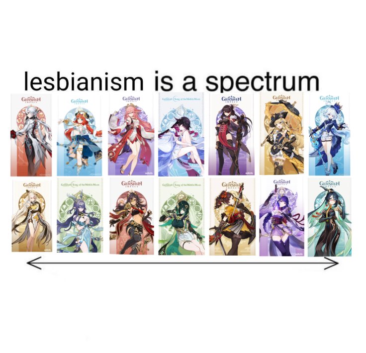 the lesbians of genshin ❤️‍🩹