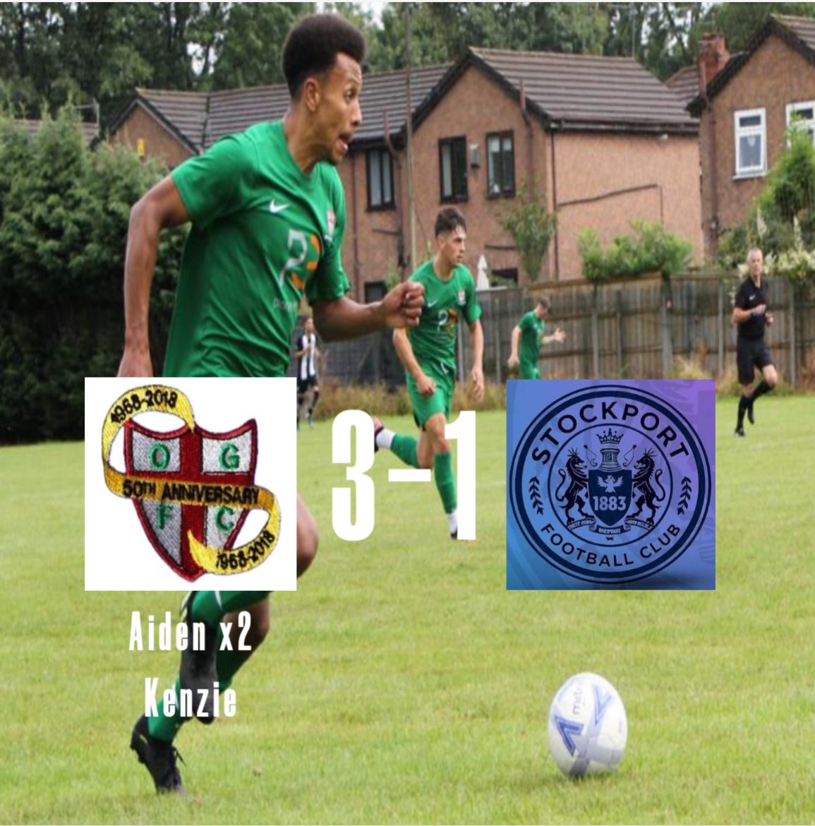 OGFC 3-1 Stockport 1883

Solid performance from the lads, started and finished the game strong which got us the 3 points 🙌🏼💚

All the best to 1883 for the rest of the season👍🏼💚

⚽️⚽️ <a href="/AidenDwyer10/">Aiden Dwyer</a> 
⚽️ <a href="/kenziecooksonnn/">kenziecookson</a> 

MOTM - <a href="/AidenDwyer10/">Aiden Dwyer</a>