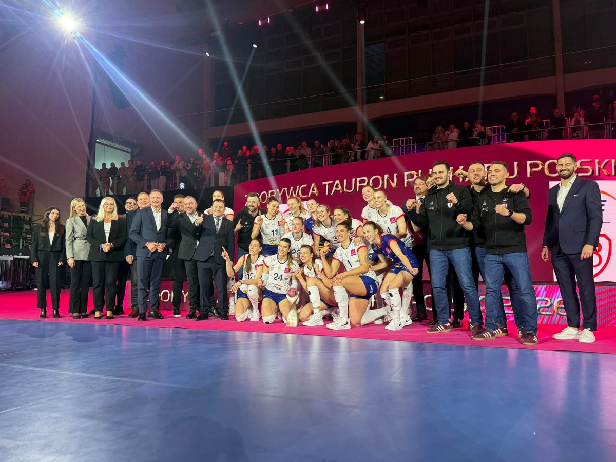 PGE Budowlani Łódź zdobywcą Tauron Pucharu Polski Kobiet 2026! Dziękujemy za sportowe emocje w <a href="/MiastoElblag/">Miasto Elbląg</a> !
<a href="/TAURONLiga/">TAURON Liga</a>