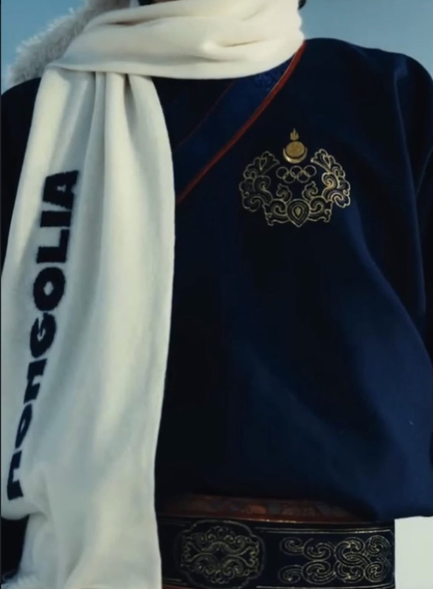 4AAAAart's tweet photo. Ceremonial uniform for team Mongolia for the Milano Cortina 2026 Winter Olympics* https://t.co/GgXcPQedlI