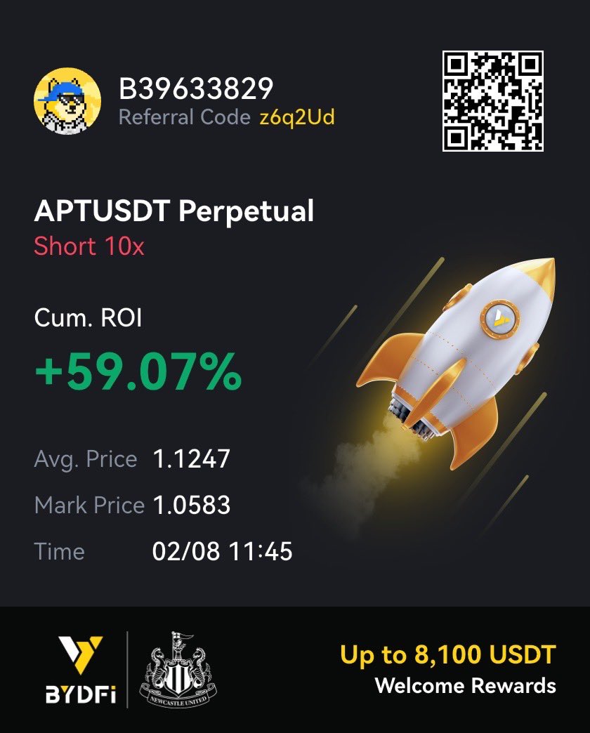 $APT giving here to you on X up 6 % LFG
#BTC