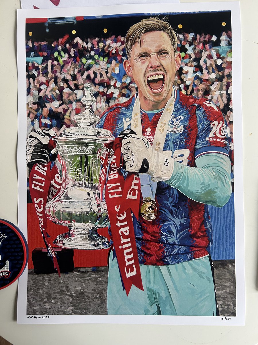 StuartRyan11's tweet image. Our captain @deanhenderson 🔥❤️💙

He just totally gets it!! 

A3 limited edition prints of my 🖌️🎨 still available! 😉 pm me for details 👍

#cpfc