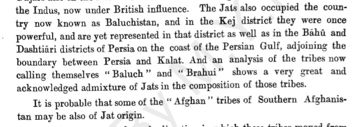 The Sindhi Jat/جط/Jamotes used to occupy whole of the land presently called balochistan and in the Kech district they were powerful, many Baloch and Brauhi tribes are Sindhi Jat of Origin 

Many Afghan Tribes of Southern Afghanistan may also have Sindhi Jat Origins