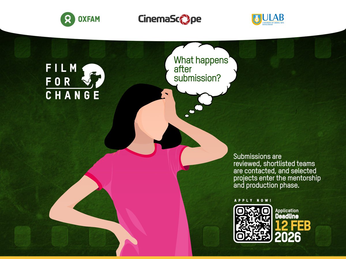 FilmFor70260's tweet photo. The film that captured hearts and the crown, here’s Aatifur Rahman’s winning masterpiece!
Want to be the next? Apply now : https://t.co/OOEhcKyiKW  
Deadline: 12 February

#FilmForChange #CinemaScope #OxfamBangladesh #StudentFilmmakers #SocialImpactCinema https://t.co/99ZfOCm9N4