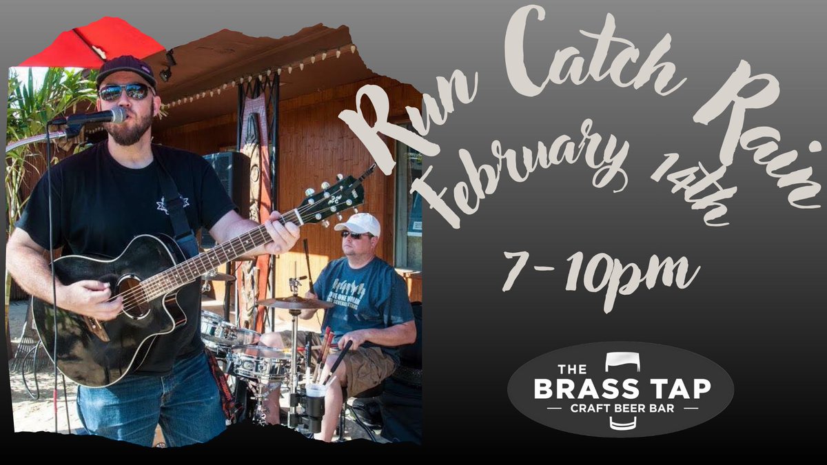 TheBrassTapCAMD's tweet image. Join us on Feb 14th, 7-10pm, for live music with Run Catch Rain! 🎵 Who’s ready for a night of great tunes? #LiveMusic #FebEvents