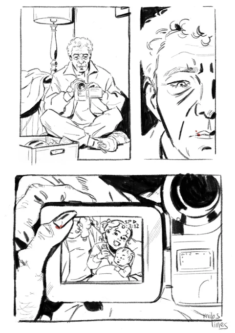 the mention of looking at photographs of his daughters/ killing someone in the same sentence? well well well 