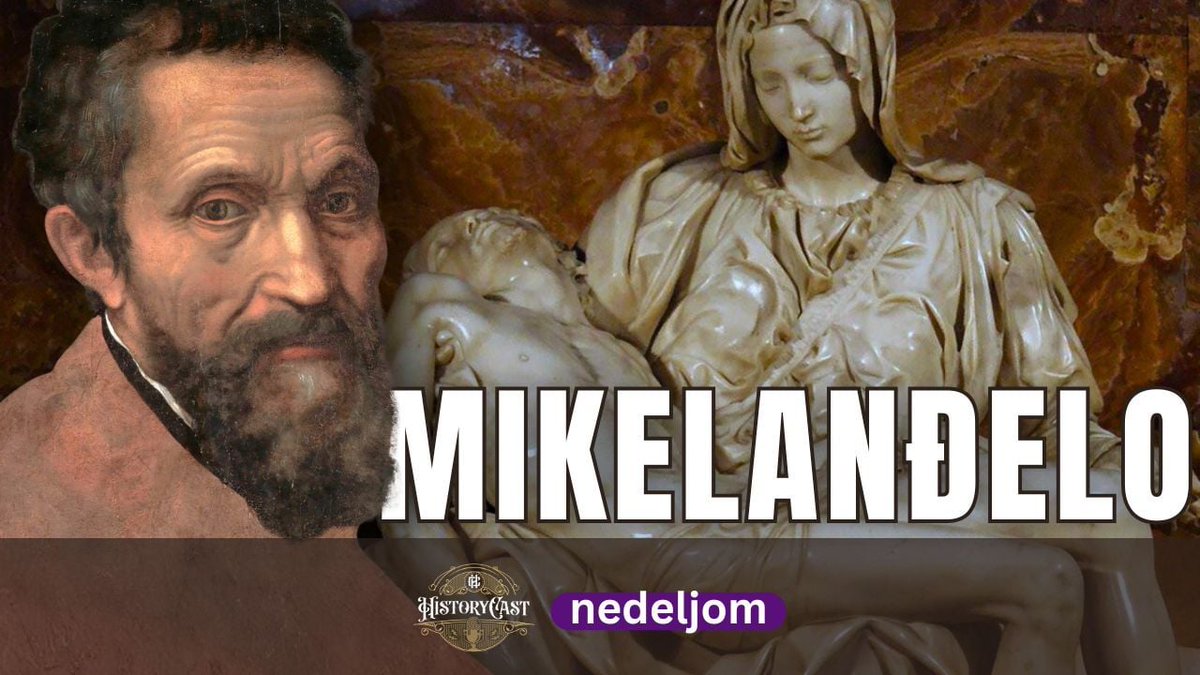 Renesansa je volela sklad.
Mikelanđelo Buonaroti je birao napor i nemir.
Od Davida do Sikstinske kapele, od uzleta do sumnje, od renesanse do njenog pucanja iznutra.

🎧Premijera ➡️  bit.ly/Mikelandjelo