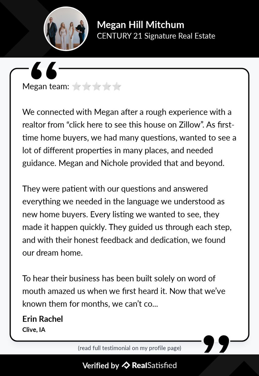 515Realtor's tweet photo. I’m not sure I could be more delighted by a recommendation. https://t.co/Pfkks4jLNW via @realsatisfied https://t.co/jg2a4hrhff