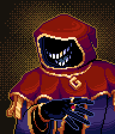 Frogmaster11200's tweet photo. Pixel art portrait of an obscure character of mine, Greedmage
#pixelart #sprite #portrait https://t.co/5hnfzgynW1