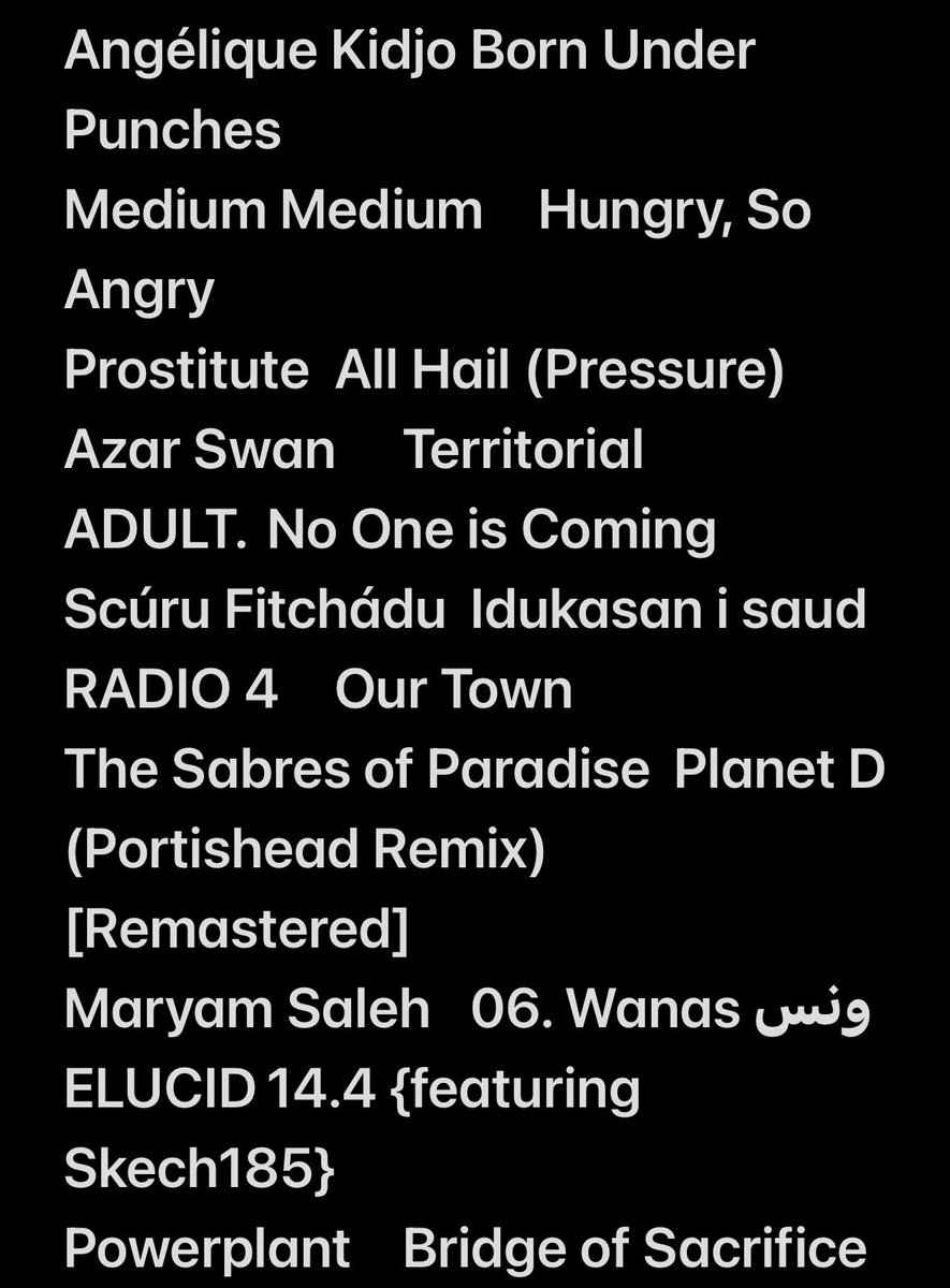 ZacharyLipez's tweet image. Newest @sohoradio show is up on Mixcloud! All the biggest post-punk hits of now and yesteryears! Feat. Adult, Elucid, Radio 4, Twisted Teens, teen suicide, Azar Swan, Landowner, Maryam Saleh, Prostitute, Geese, Juana Molina, Subsonics, Dalek, and more!!! mixcloud.com/sohoradio/abun…