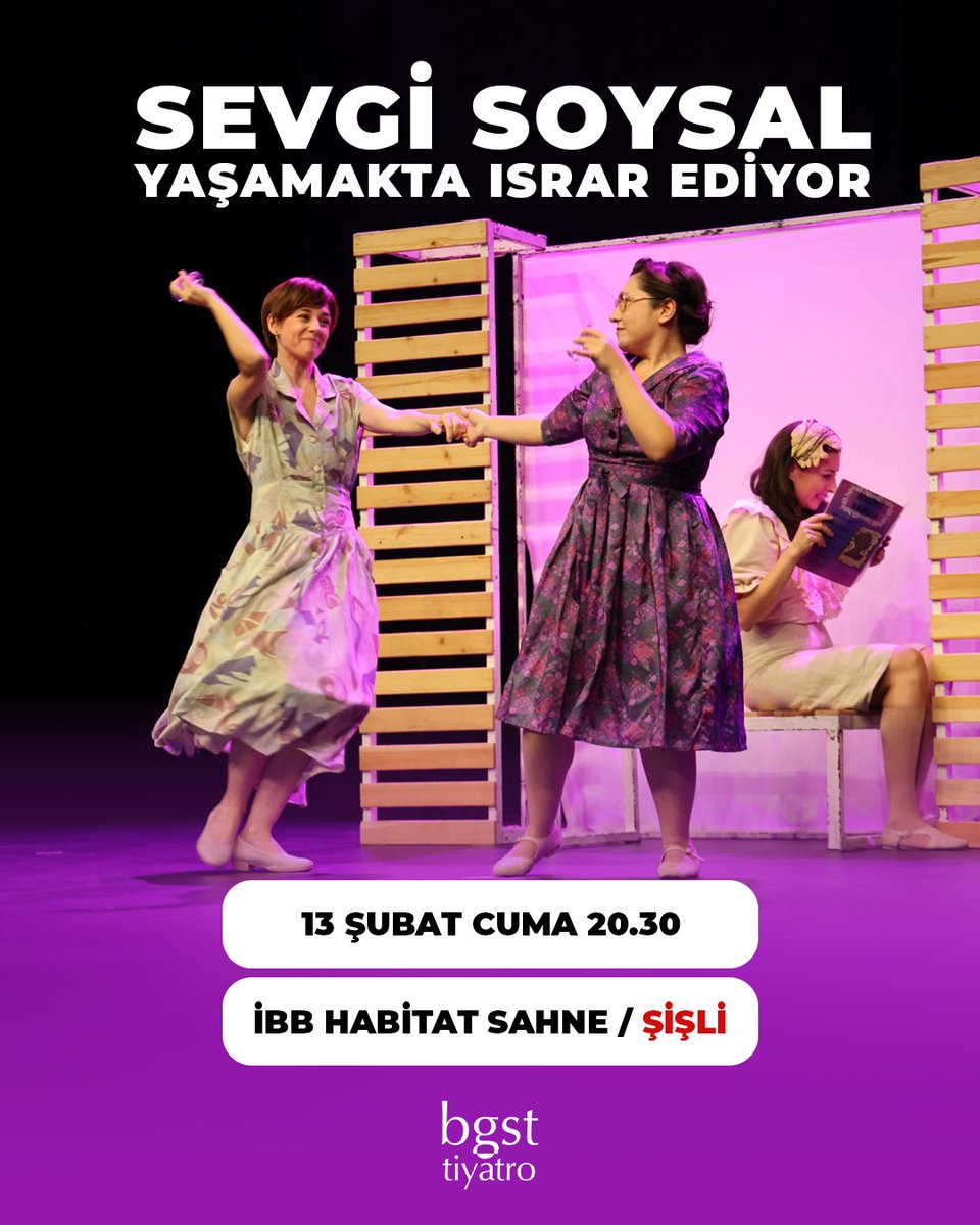 Sevgi Soysal ona gelen gizemli paketin içinden çıkan kitaplarının sayfaları arasında hem kendi geçmişine hem de memleketin tarihine doğru bir yolculuğa çıkar.

Biletler 👉 tiyatrolar.com.tr/m/tiyatro-bile…