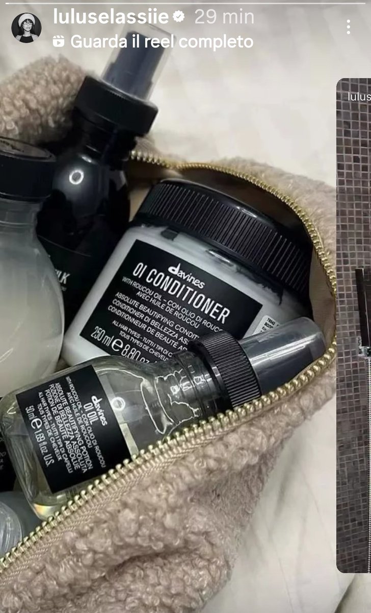 francaruberto56's tweet photo. @luluselassie1
#fairylu
#8febbraio2026
#MilanoCortinaOlympic2026
Un nuovo reel di Lulรบ dove ci mostra la sua routine glow-up mattutina โจcon Eye & Lash Serum #miamo e il lavaggio dei suoi 70 cm di capelli Principeschi con prodotti di #davinesitalia che usa ormai da 5-6 anni๐ง๐ฝโโ๏ธ https://t.co/hXCBENlm4r