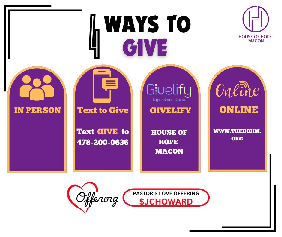 Join us in the ministry of giving!