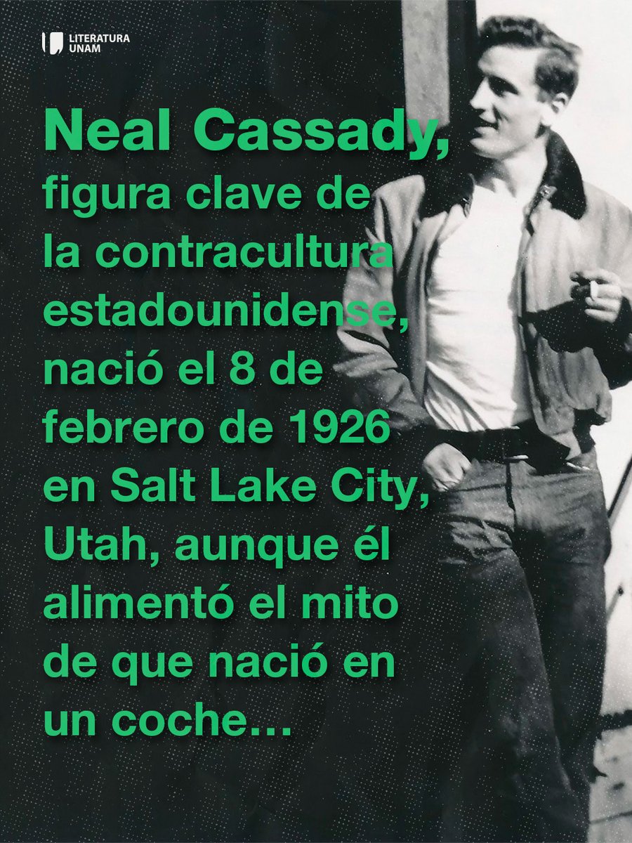 🚗 Hoy celebramos el centenario del nacimiento de Neal Cassady (1926-1968), la figura que encendió la mecha de la contracultura. Más que un escritor, fue la musa vital de Jack Kerouac y el prototipo real de Dean Moriarty en la novela "En el camino". 🔥🗺📖

👇