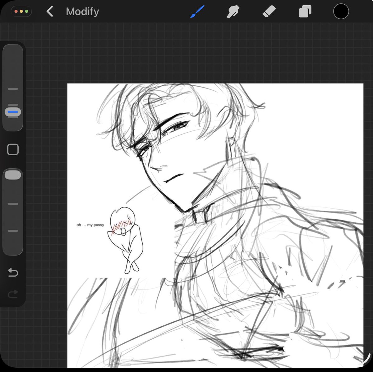 The w in my WIP is gooning