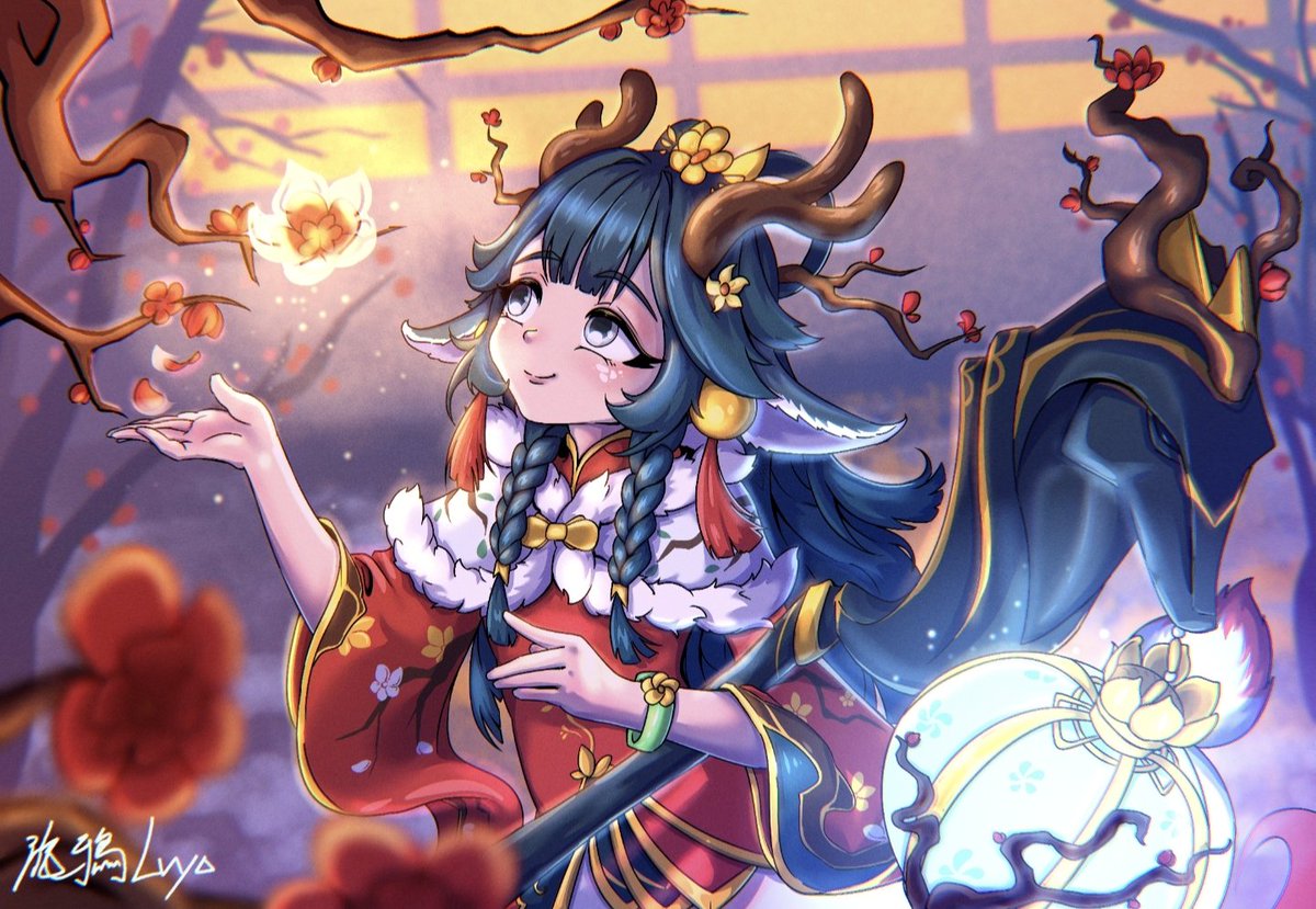 Lillia in the snowy night.🌸
#LeagueOfLegendsFanArt #Lillia