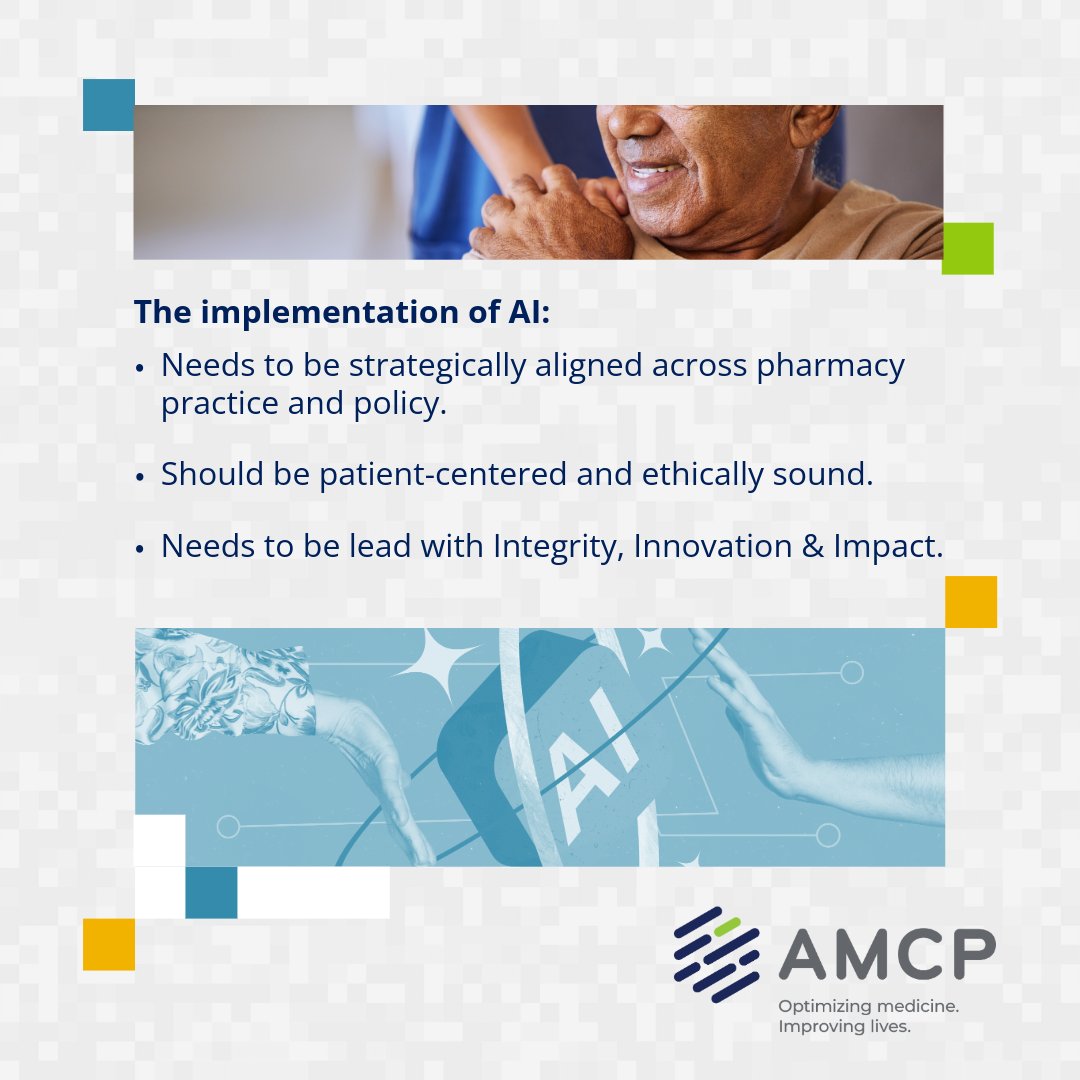 amcporg's tweet image. AI in pharmacy isn’t a race to automate. It’s a responsibility to patients.

AMCP is focused on patient-centered, ethically sound AI built to support better decisions across practice and policy.

Learn more: hubs.li/Q042225S0

#ManagedCare #AI #WeAreMCPs
