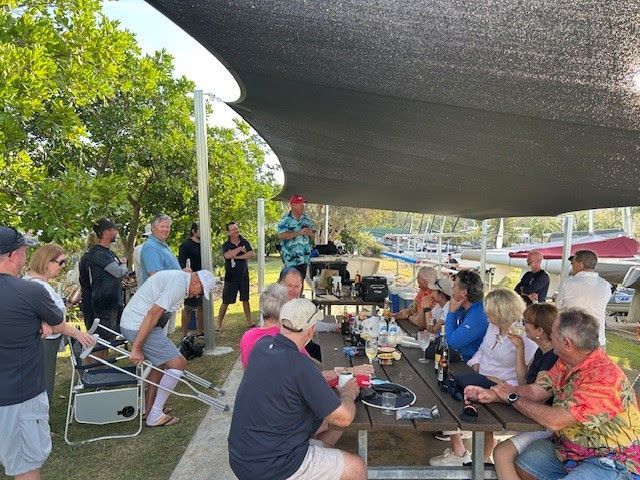 You know? Sometimes it's the little things. Our Brisbane fleet proudly presented its new sunshade. As sailors- we know how exciting this is ☀️ Queensland States postponed to later in the year. Next up is their 🏆 Corinthian Cup out of📍RQYS 📆 April 17-19