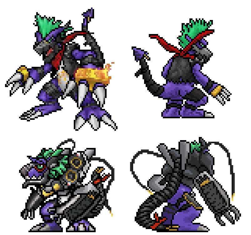 otro_jorch's tweet photo. Punkmon & Loudmon
#Punkmon #Loudmon #VITALBRACELET #pixelart #DigimonStoryOlymposXII #fanart #デジモン #fangame #Digimon
Both are based on Time Stranger you-know-what-Digimon 3D models. I don't think we've seen the back design of Ludomon, have we? https://t.co/ol2GQidg8s