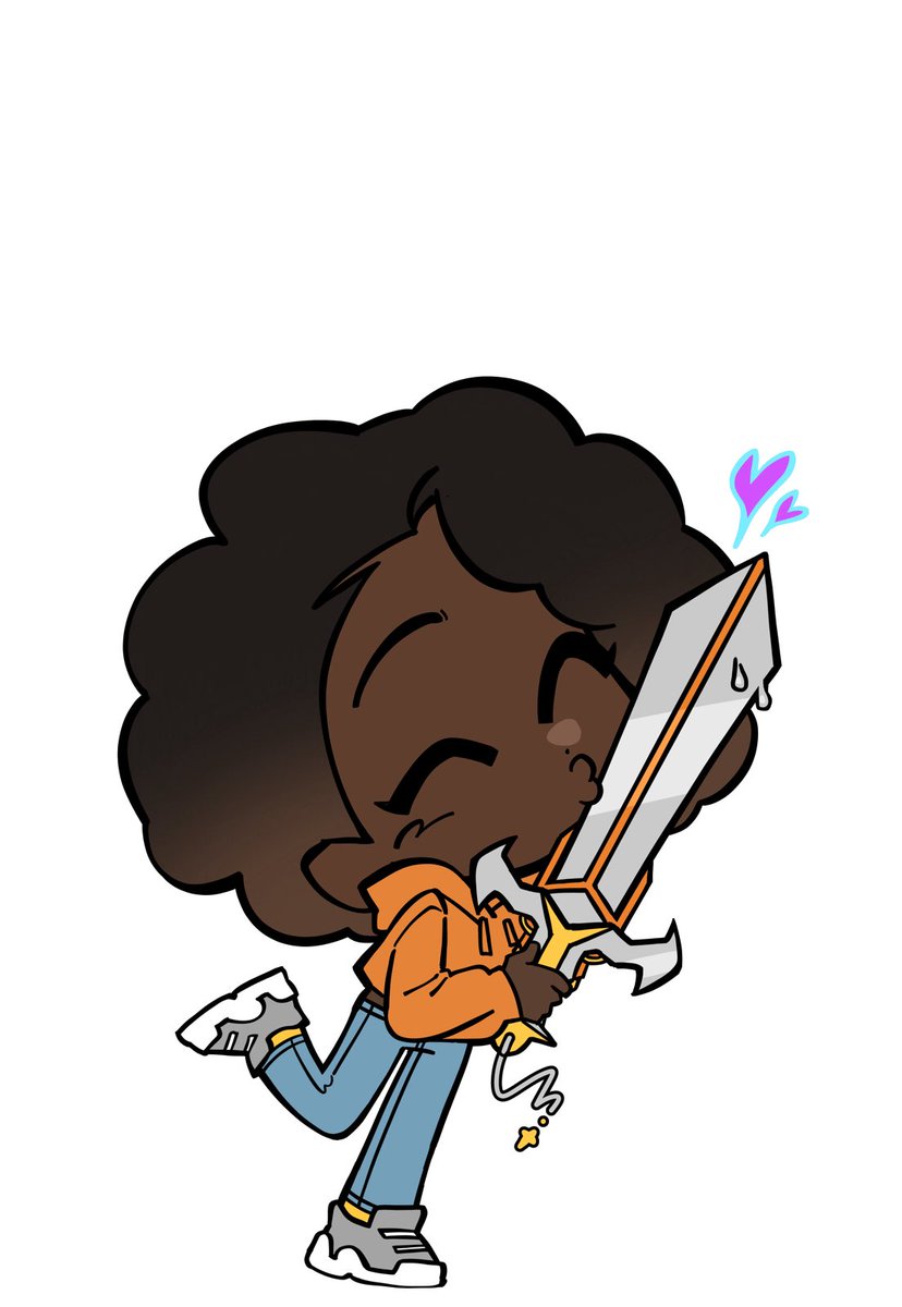 ChaoticFableEnt's tweet photo. Happy Black History Month to our leading Black bisexual girl failure, Reggie! 🥹 https://t.co/6TAb83Bw0H