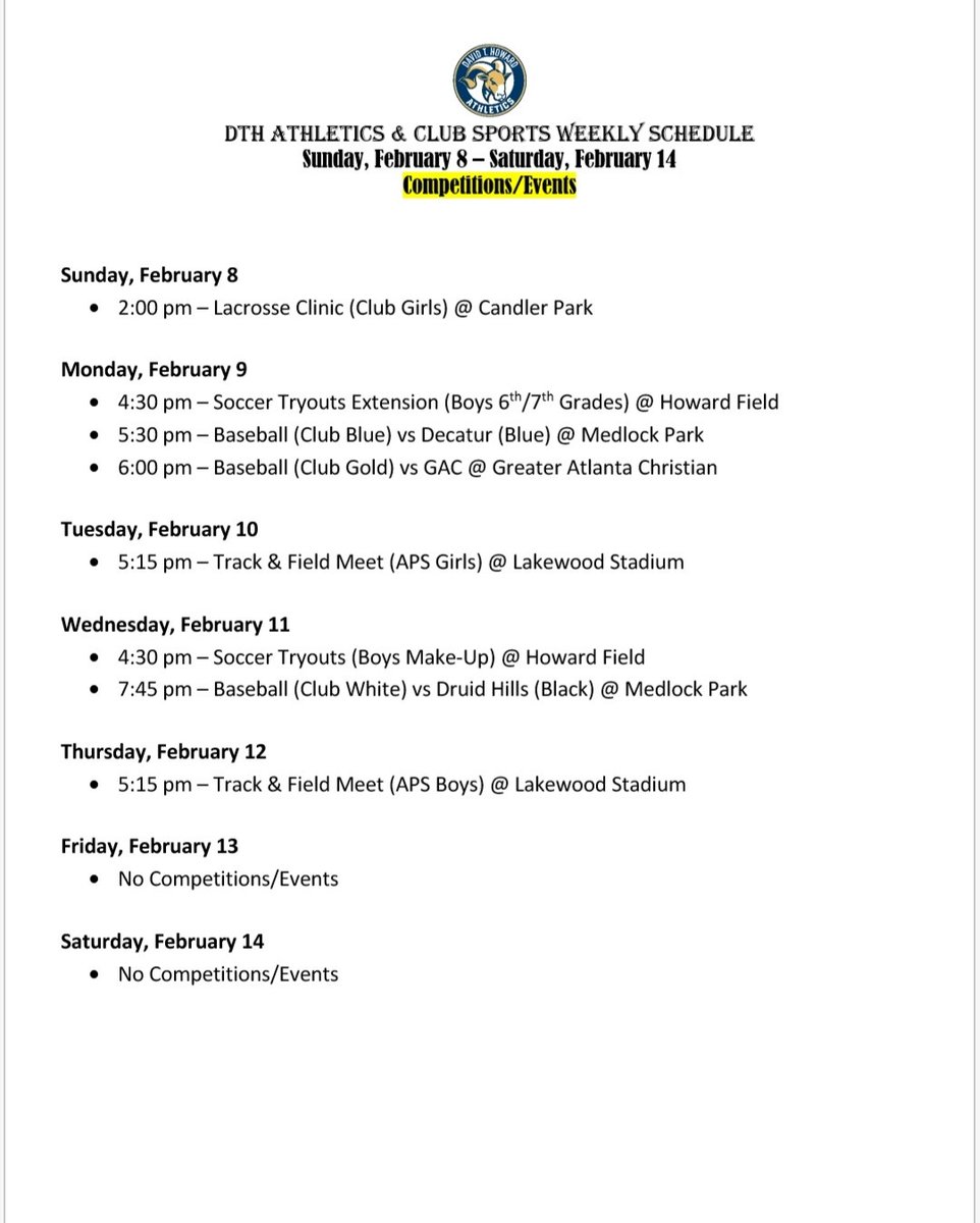 D.T. Howard Activities tweet media