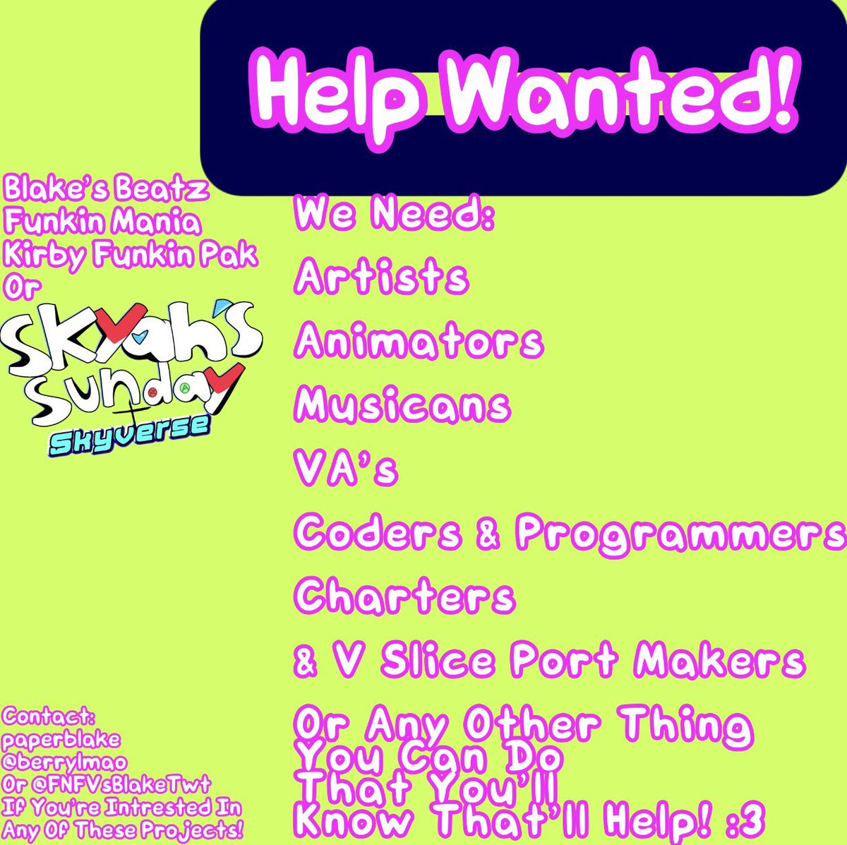 Team_B_0fficial's tweet photo. We’re Looking For Help! And You Gotta Help Us! :D https://t.co/WR8L1RVQBh