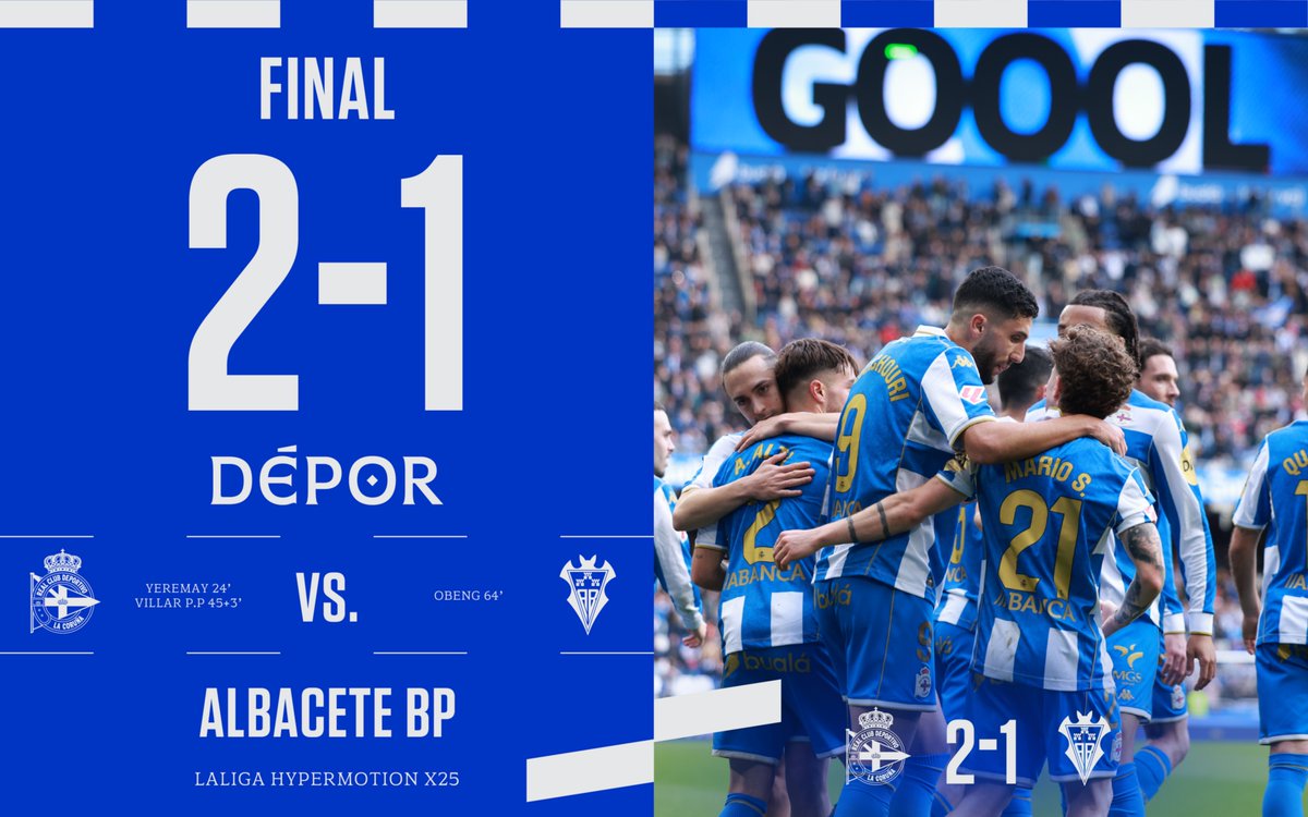 Fiiiiinaaaaal en #ABANCARIAZOR!

⏱️ 90+5’ | 2️⃣ - 1️⃣ |

#DéporAlbaceteBP #LaLigaHypermotion