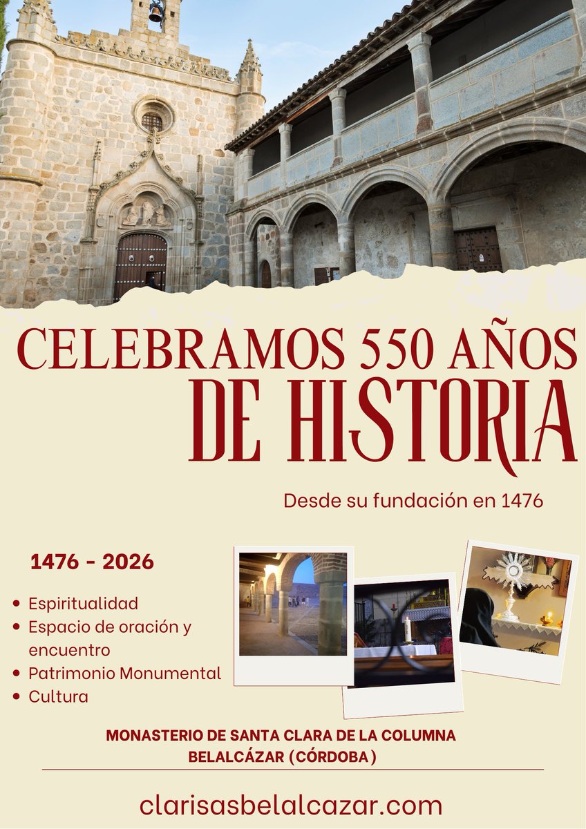 En 1476 ya estaba construido el convento, según consta en la Bula de la fundación concedida por el Papa Sixto IV.  Llegaron a Belalcázar, el 7 de octubre de 1476, veinticuatro religiosos de dicha custodia de la Orden de San Francisco de Asís.