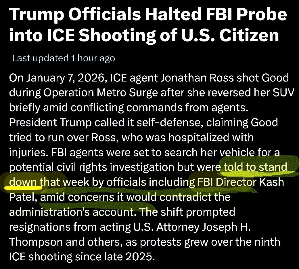 <a href="/natashakorecki/">Natasha Korecki</a> This is lawless. This should be a scandal of epic proportions that would require Kash Patel to resign. It should be. But nothing will happen. 🤷‍♀️